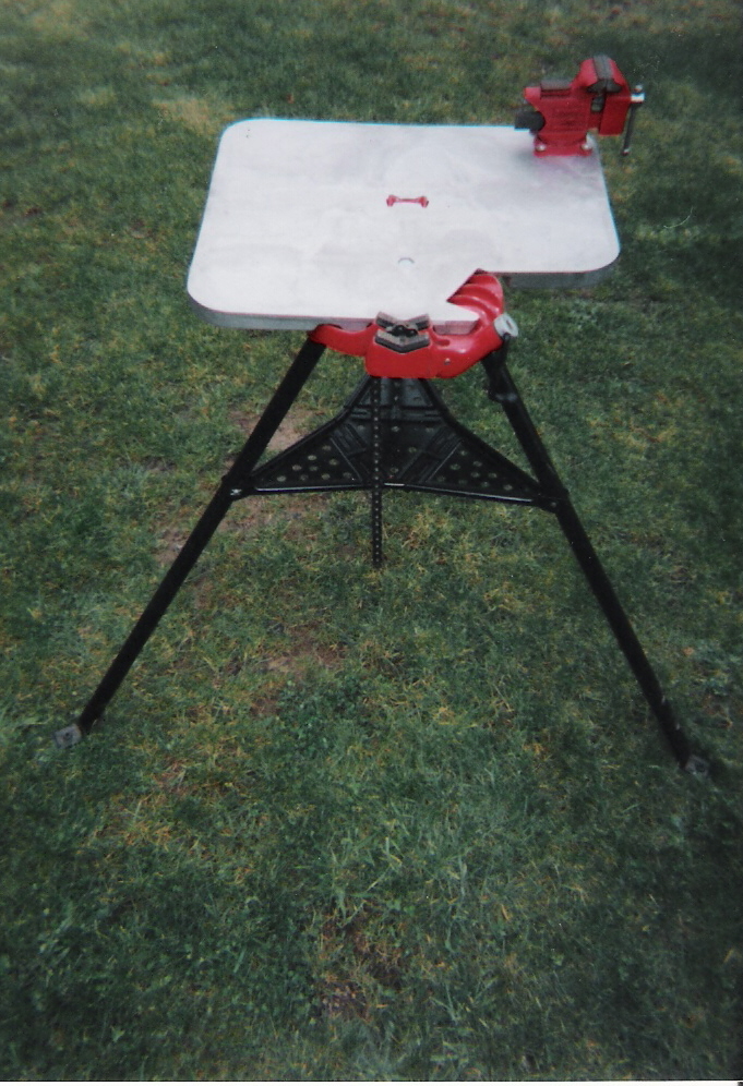 table with vise